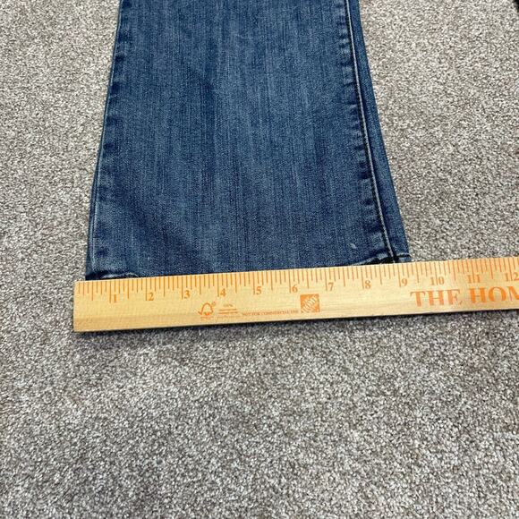 Guess womens foxy flare jeans sz 31 low rise dark wash studs Y2K 90s 00s Vtg - Picture 7 of 12